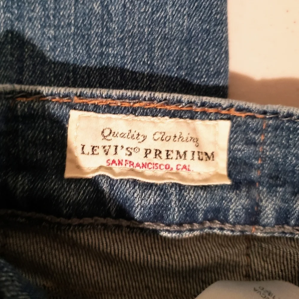 Levi's 511 Big E Slim Fit Mid Rise Stretch 32 x 31.5 REAL SIZE Vintage